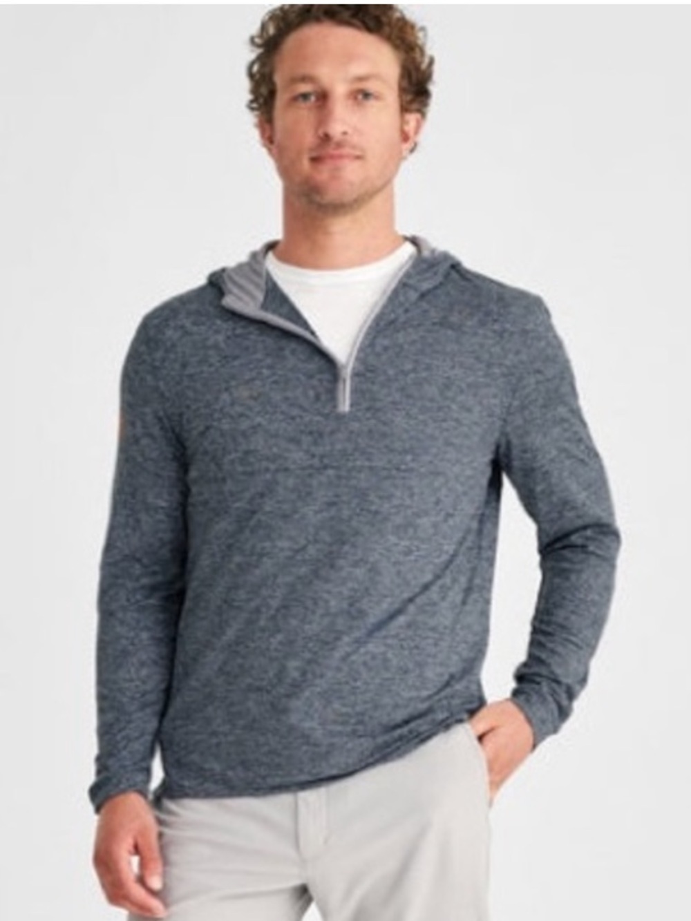 Johnnie-O Bowery Prep-Formance Quarter Zip Hoodie Size L